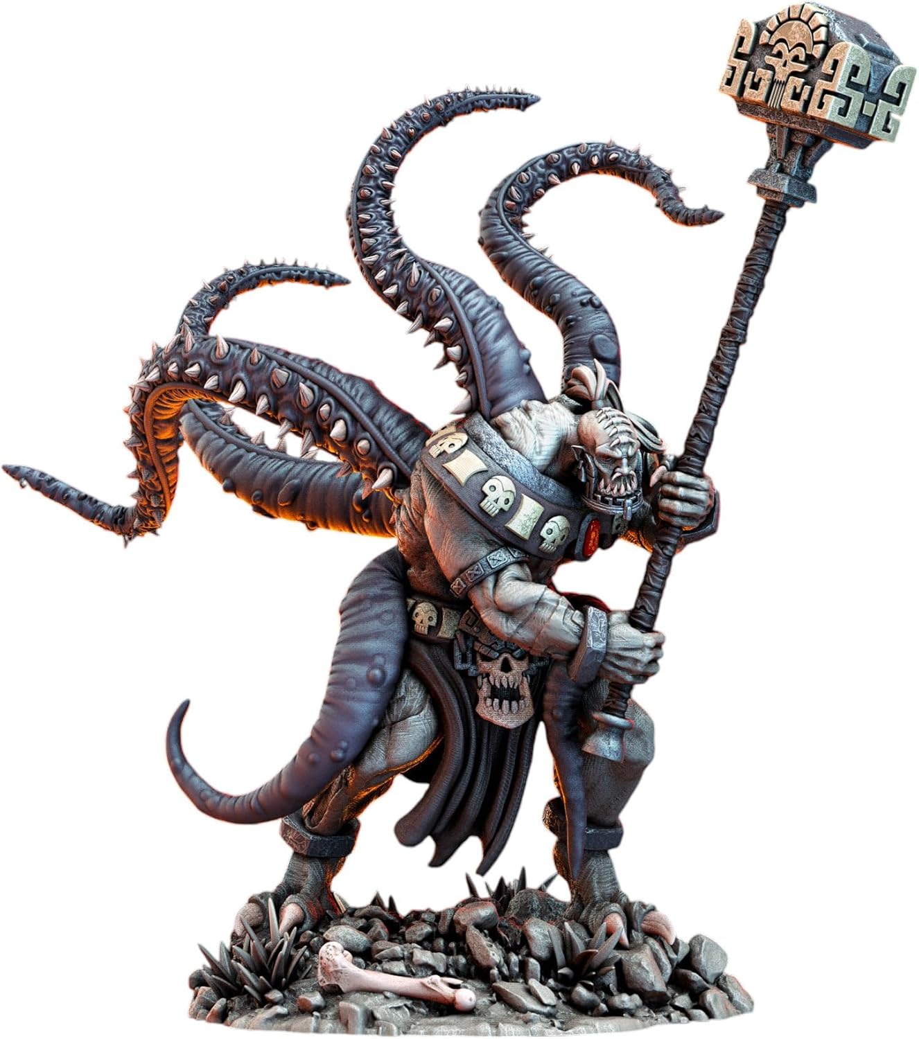 TYL Qyintakla Abominations Unpainted Miniature for War Gaming | RPG Scale Figures, Detailed Tabletop Board Game Accessories | Realistic Tabletop Miniatures (Combo of 4, 65mm)