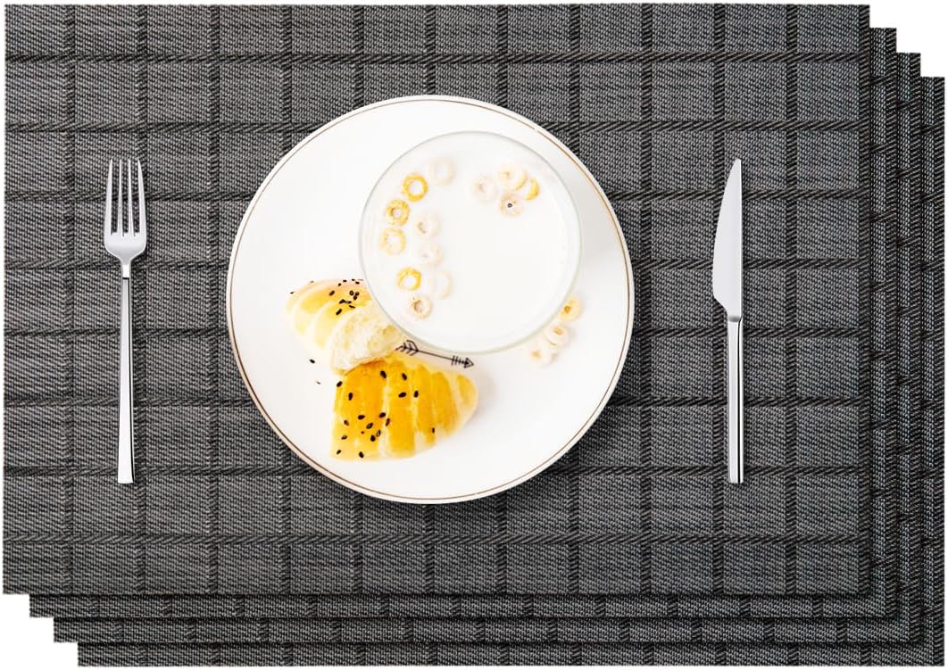 MINTIA Placemats Set of 6 Heat Resistant Dining Table Place