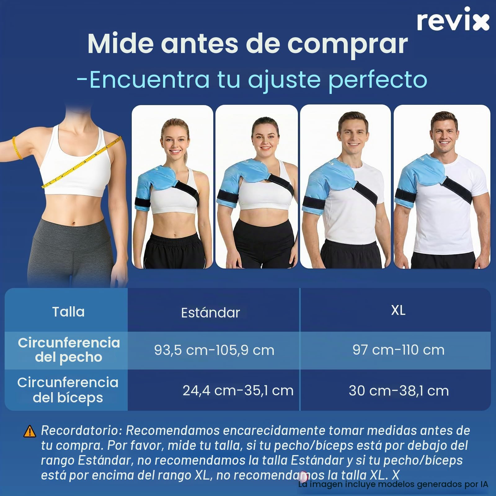 REVIX Bolsa de hielo de hombro XL para manguito rotador, envoltura fría reutilizable de gel para lesiones y cirugía, forro de felpa suave, flexible y de larga duración