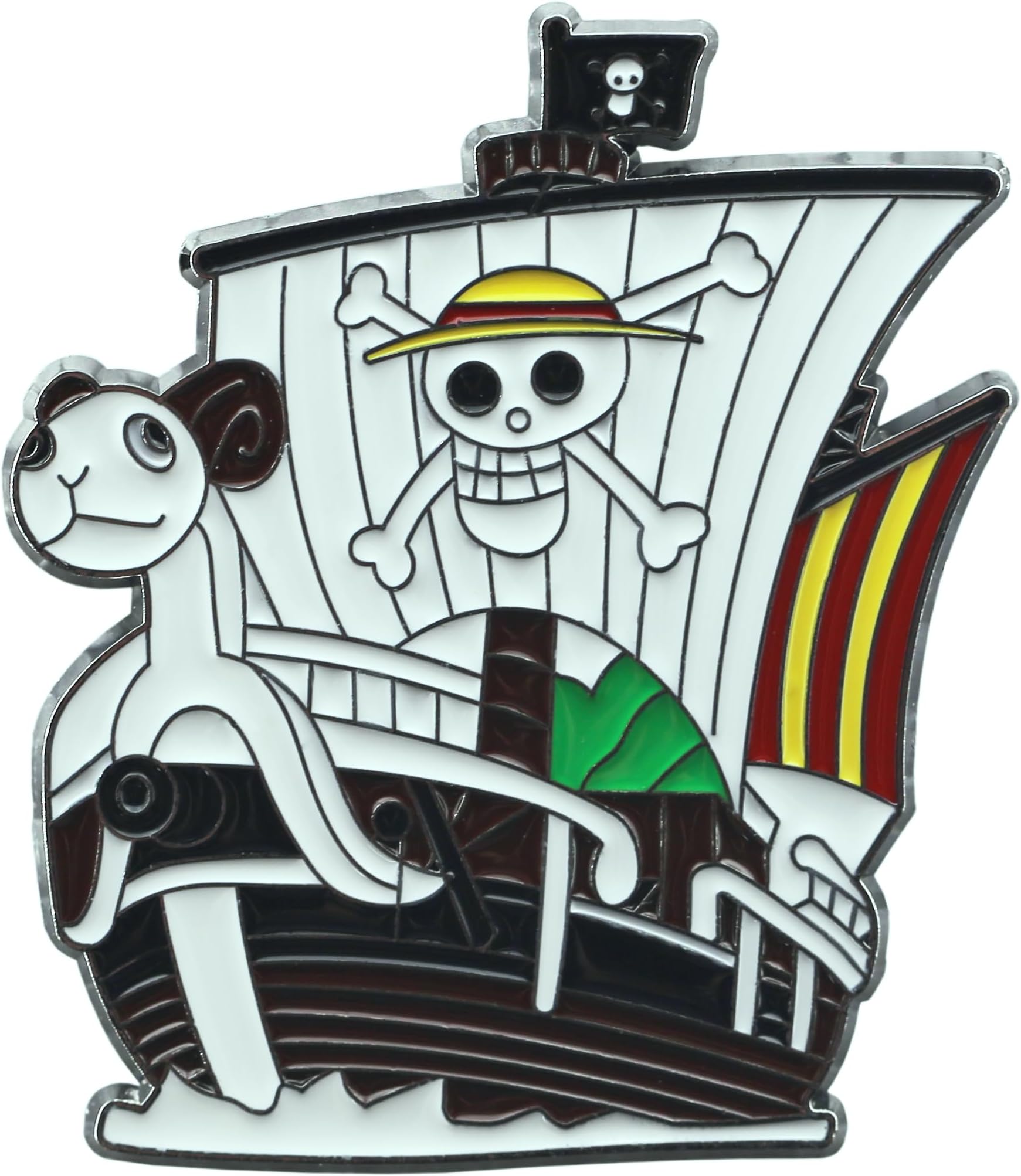 Anime characters Monkey D Luffy badge Going Merry badge