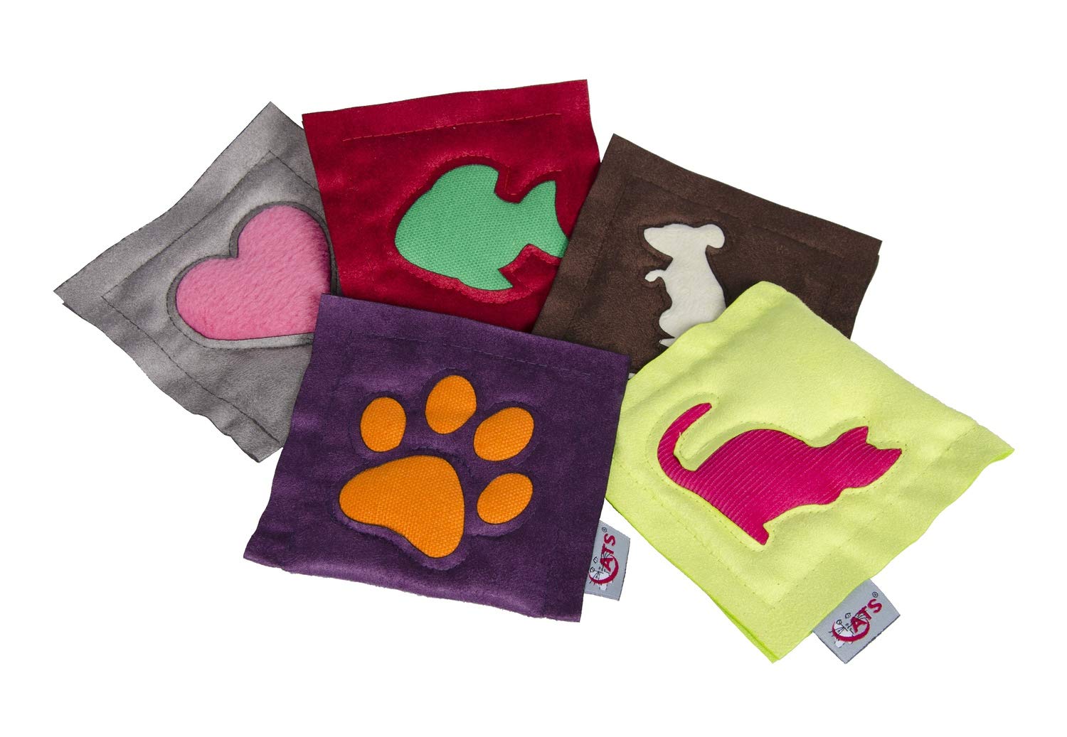Image secondaire de 4cats Coussin Motif Oreiller Herbe à Chat pour Chat Multicolore, Différents Coloris