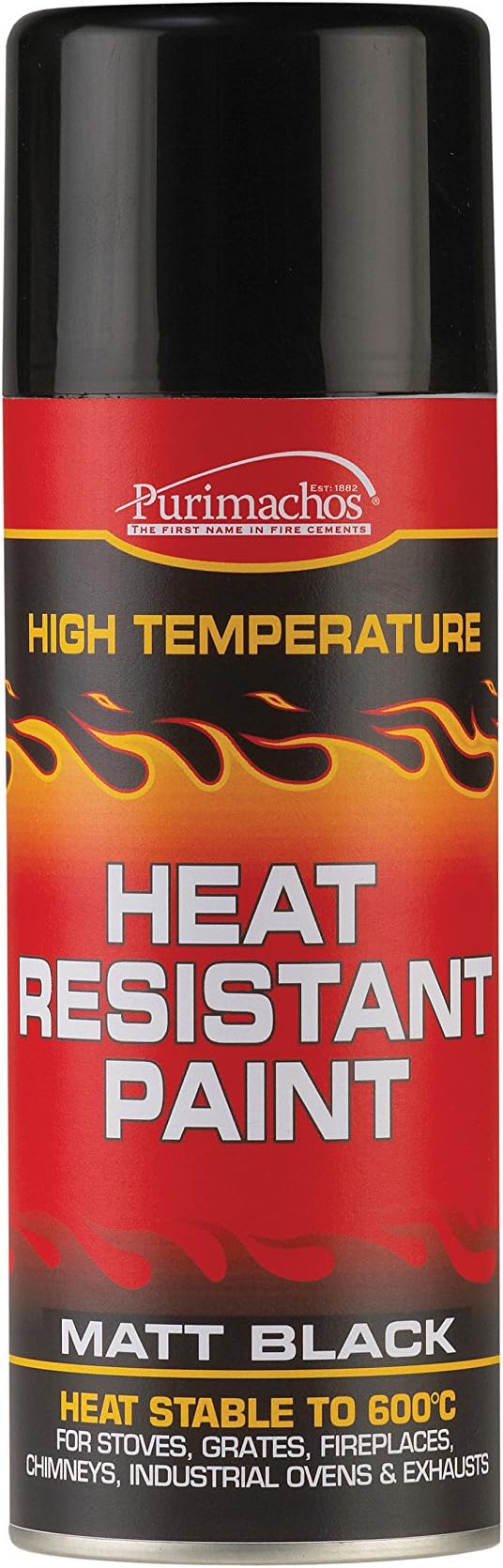Rustins HRMB250 Quick Dry BlackPaint, Heat Resistant Black Paint 250ml