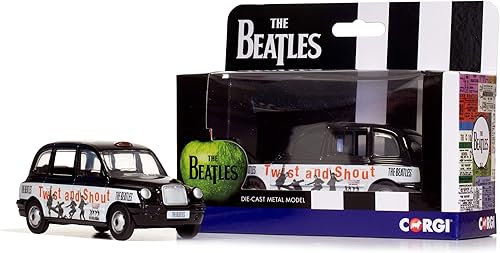 Miniatura 1 de Corgi The Beatles Twist and Shout London Taxi 136 Diecast Display Model CC85927, amarillo
