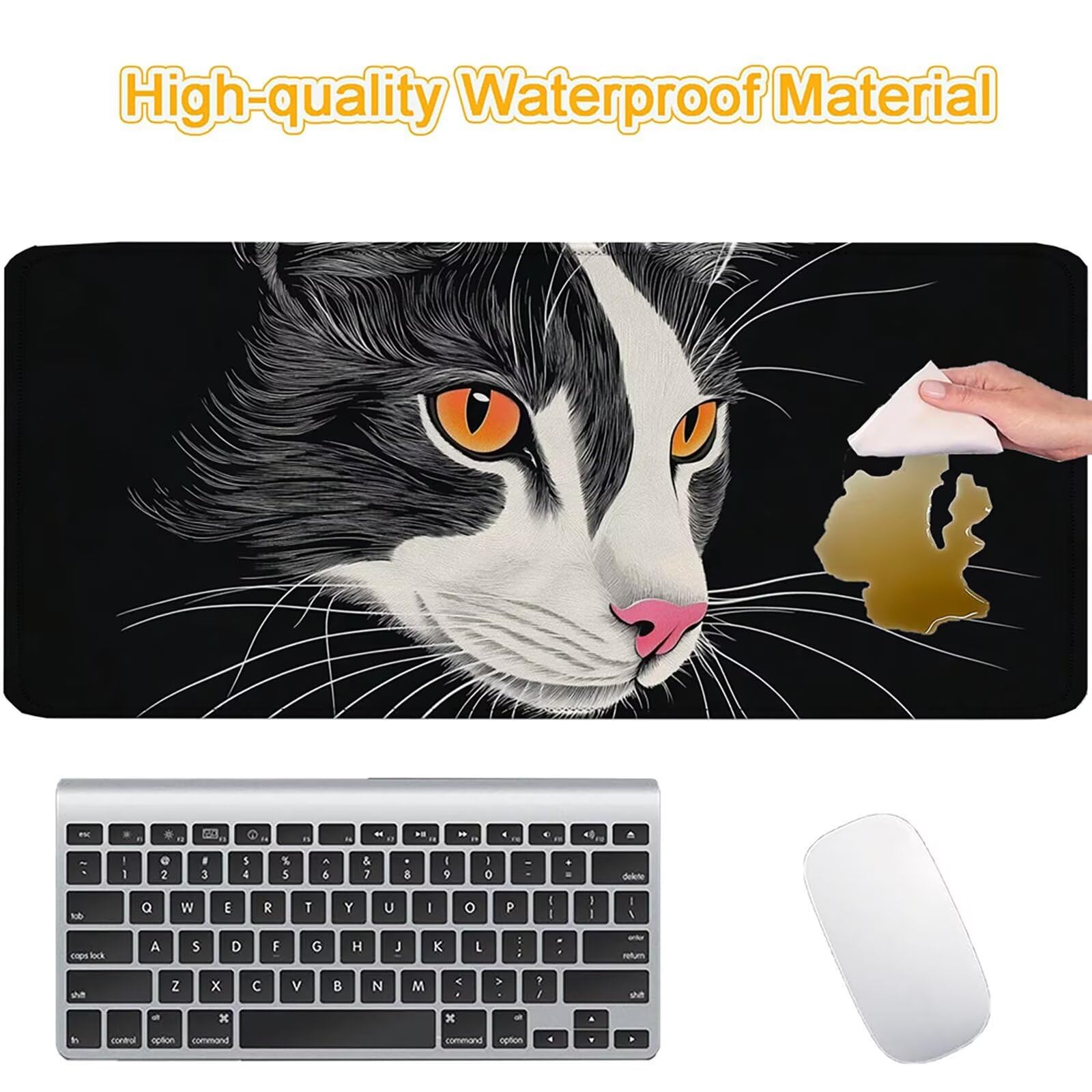 Tappetino Mouse 900x450mm | Superficie Ultra-Liscia | nero 0-z288