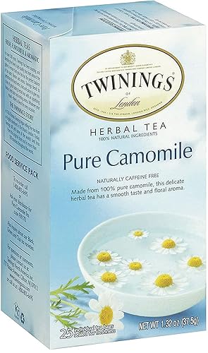 Miniatura 2 de Twinings of London - Bolsas de té de hierbas de manzanilla pura, 25 unidades