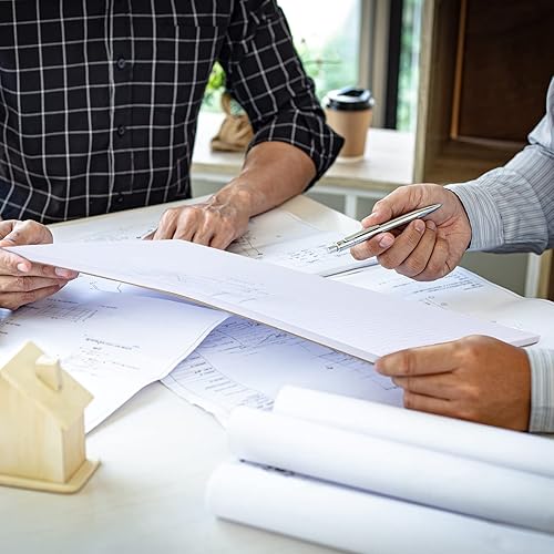 Miniatura 4 de Teling 3 Pads Engineering Graph Paper 17"x11" Grid Paper 14 Grid Graph Paper Pad 100 GSM Blueprint Sketching Graph Paper with Pad for Engineer