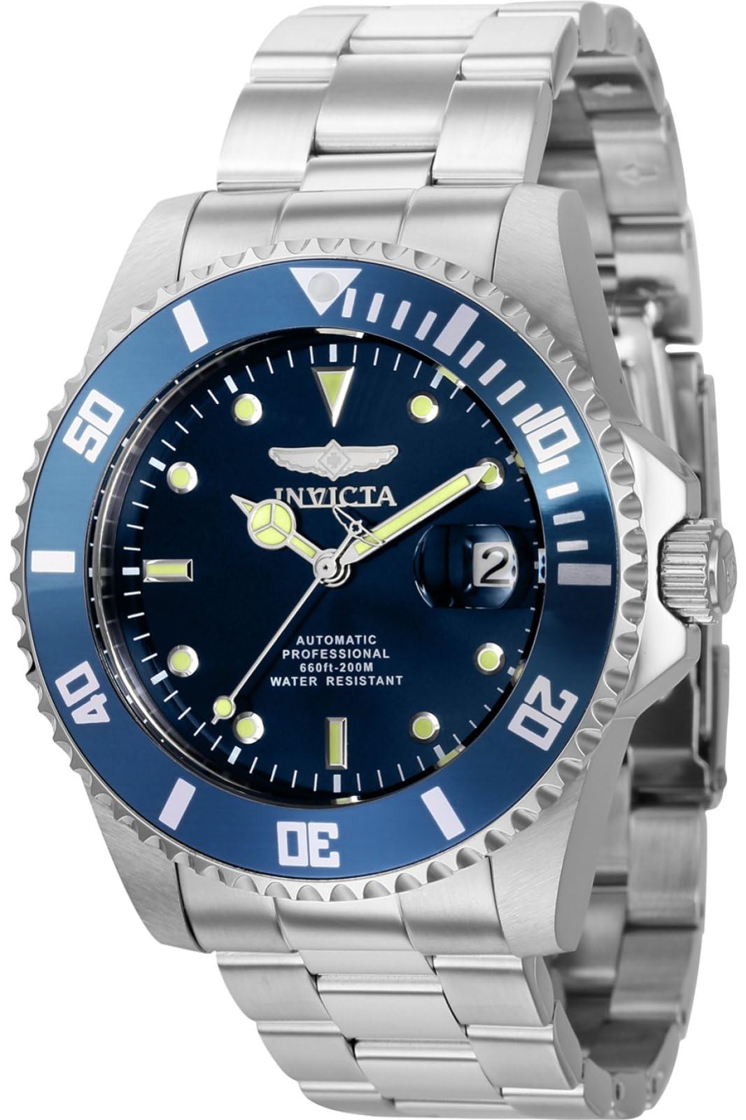 Pro Diver 36972 Men's Watch - Waterproof - Analogue - Automatic Movement - Stainless Steel with Blue dial - 44mm