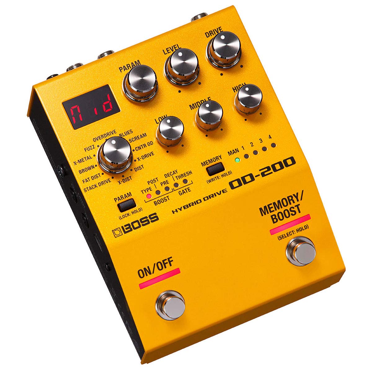 Boss OD-200 Hybrid Drive + cavo TRS-MIDI BMIDI-1-35 + cavo patch keepdr