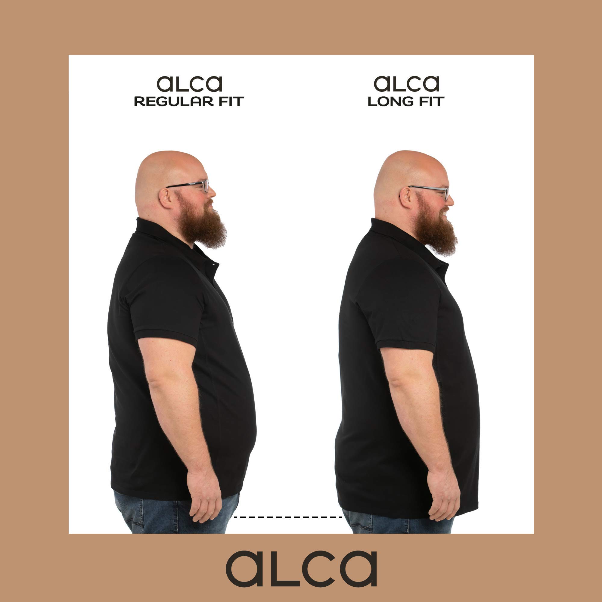 Alca - Polo para Hombre de Manga Corta y Talla Grande (Tallas 2XL-8XL)