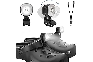 2 Rechargeable Headlights for Crocs Charms Decoration