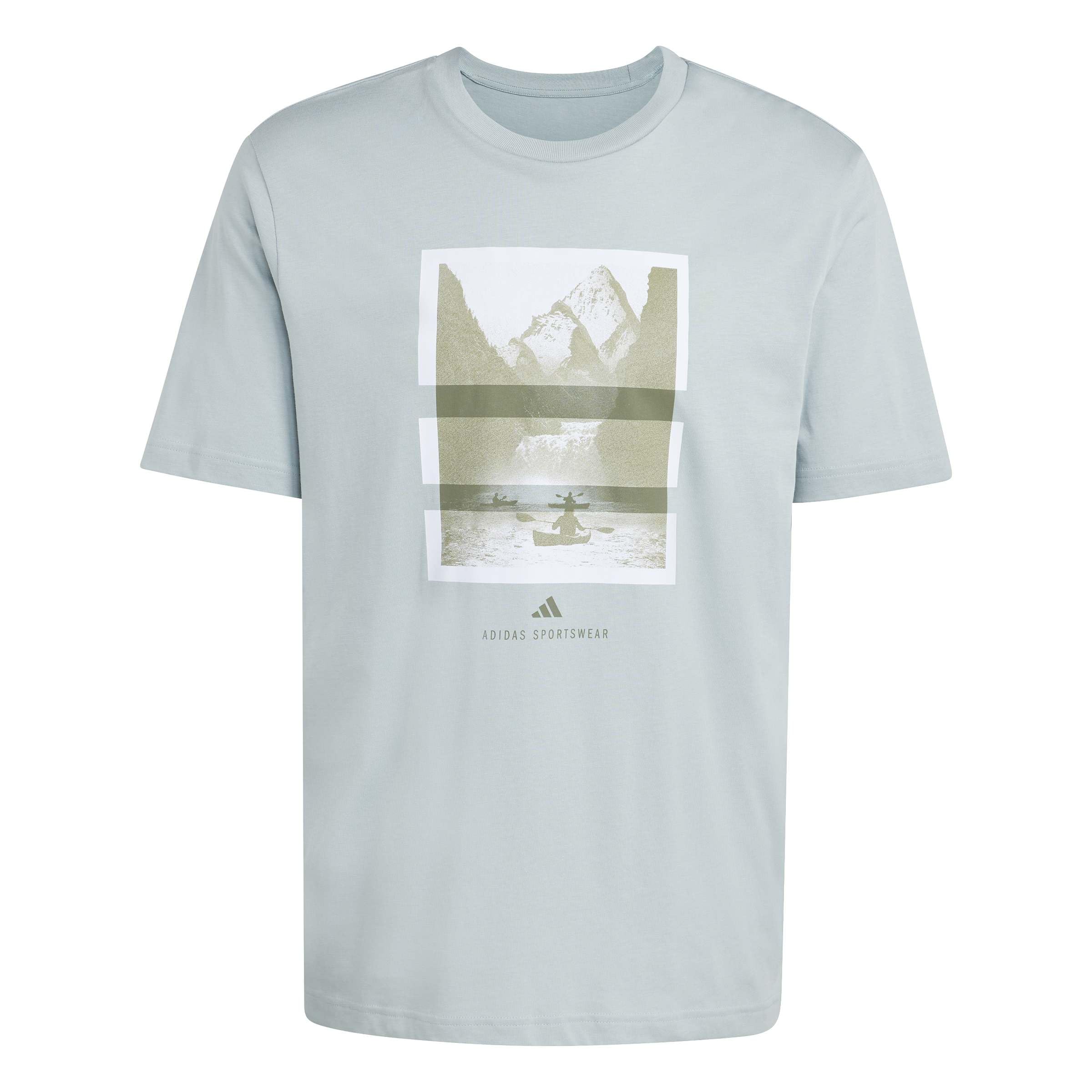Adidas Men's Green Graphic Logo T-Shirt in Size XL, Sports Direct