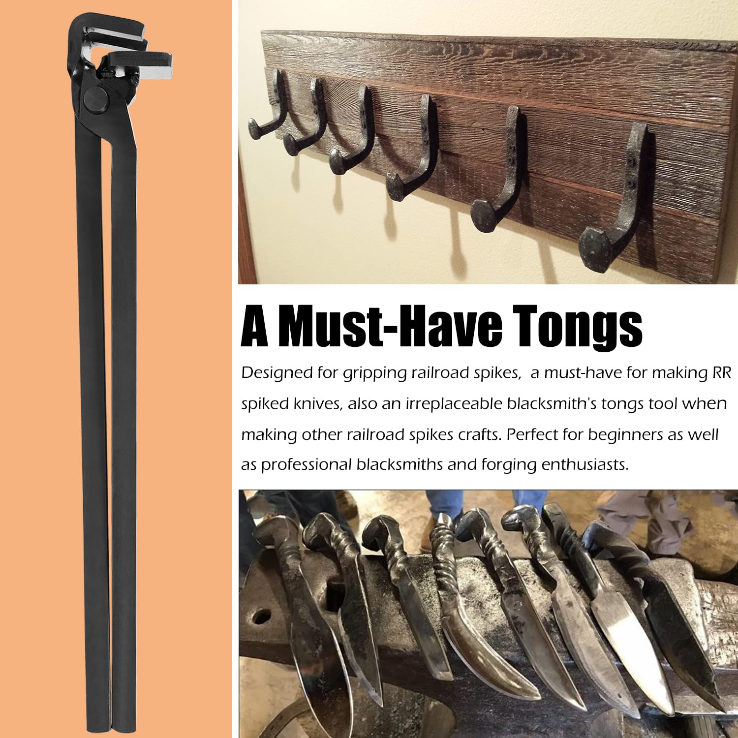 Hand Calla Lily Railroad Spike Leaf, Railroad Spike, Burnt