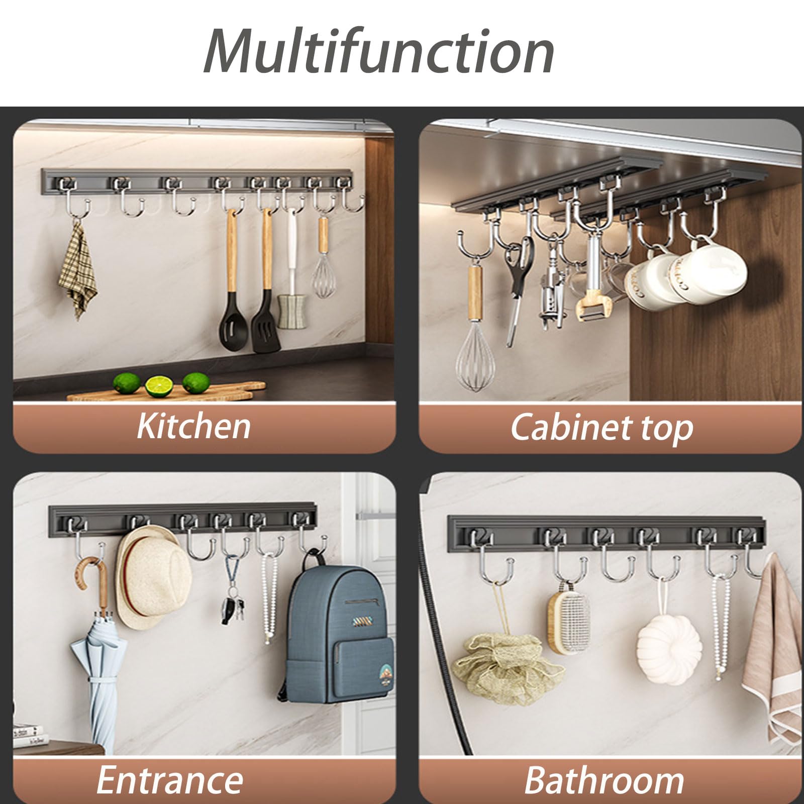 Amazon｜Dxcaicc キッチン スライドフック、壁掛け吊り下げ器具