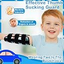 JFHNMLW 2 Pcs Thumb Sucking Deterrent, Sky Blue Automobile Elbow Thumb Guard for Thumb Sucking, Nail Biting Treatment for Kids Prevention Anti Nose Picking for Boys Girls Finger Sucking Prevention gallery image