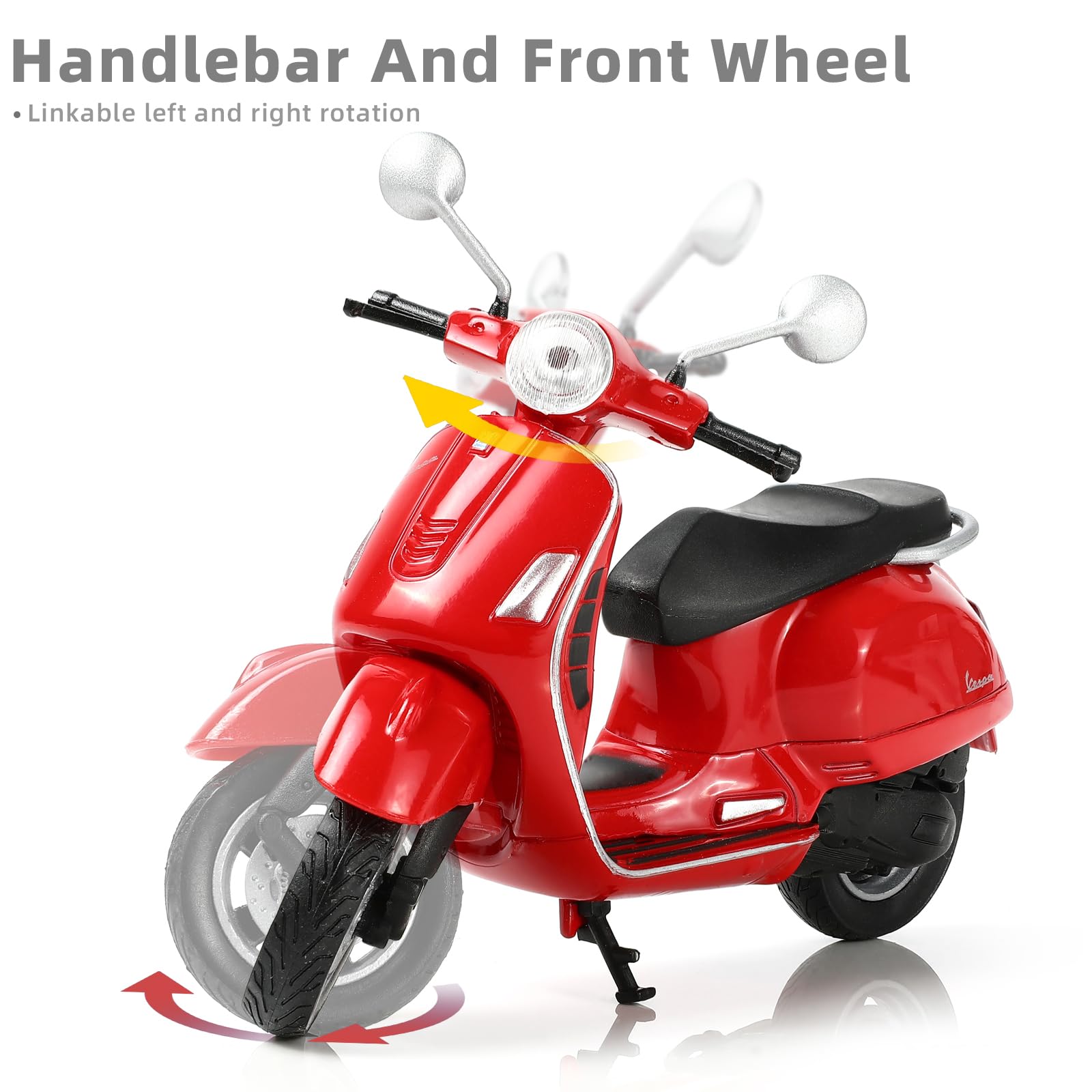 Amazon.com: Risopen 1/18 Scale Vespa GTS 125CC Moped Figurine