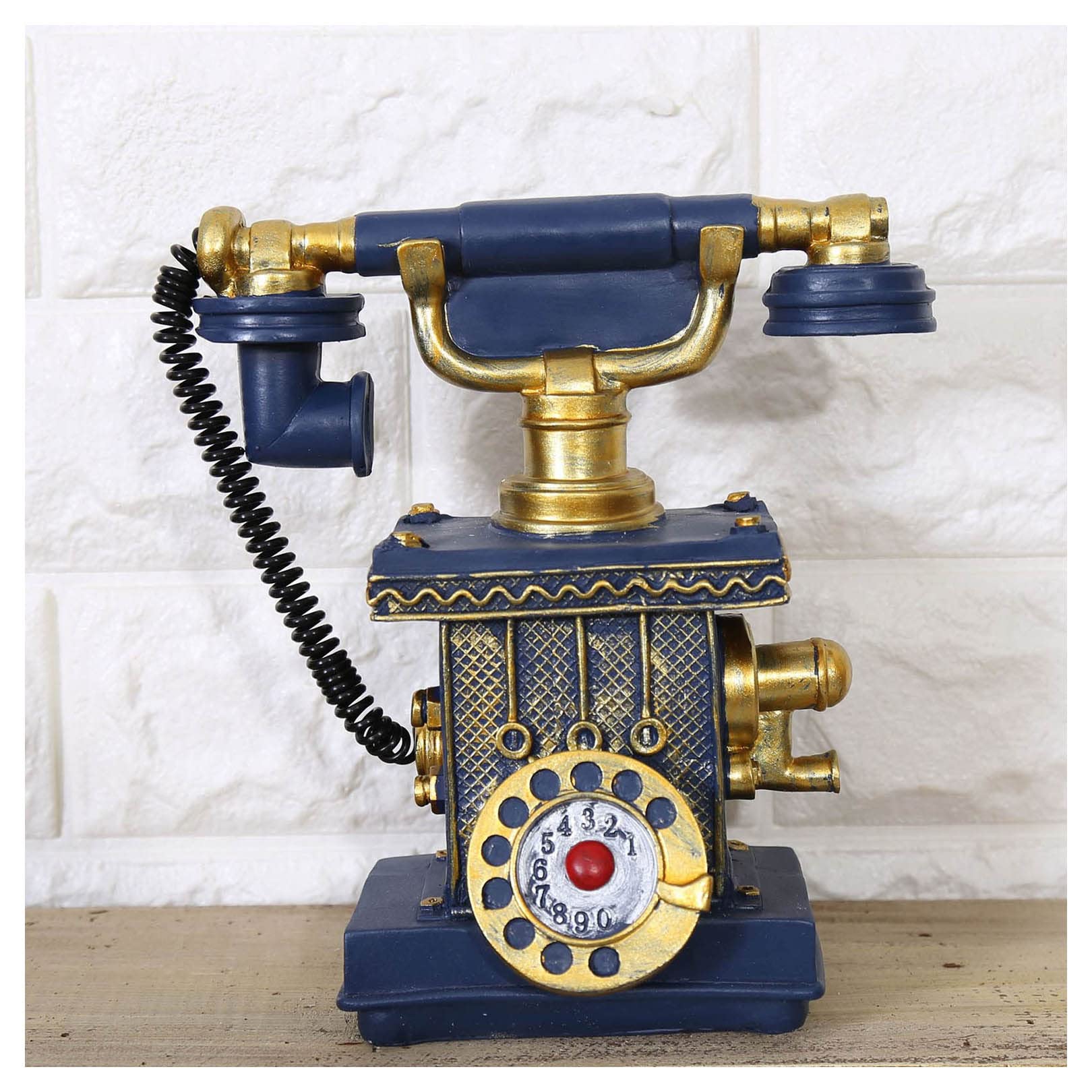 Téléphones Rétro Fixe Vintage Noir Multi Fonction Fer Téléphone À Domicile Téléphone Fixe Rétro pour Amis ou Familles Téléphone Maison