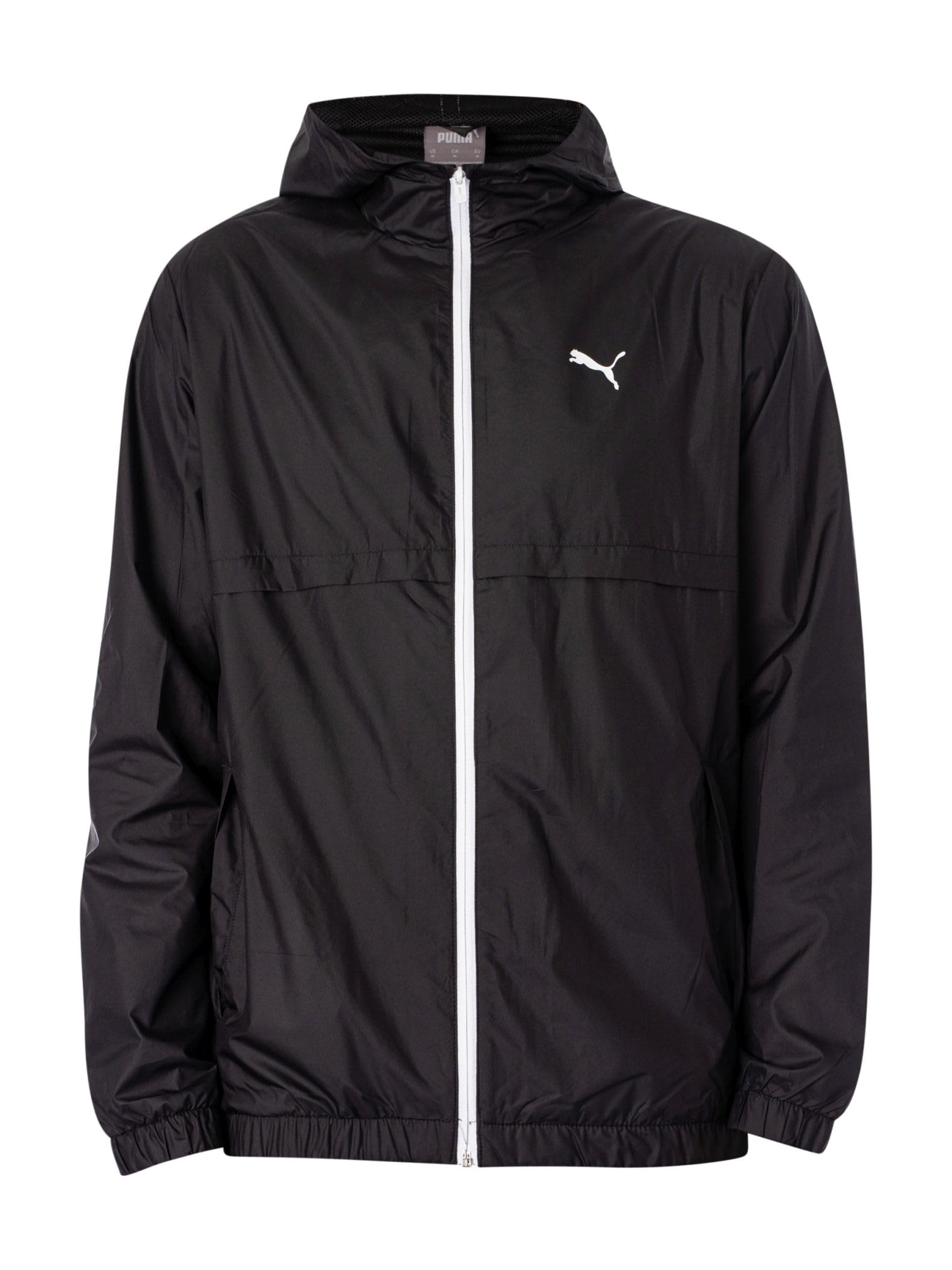 PUMA Uomo Giacca A Vento Solida, Black/White