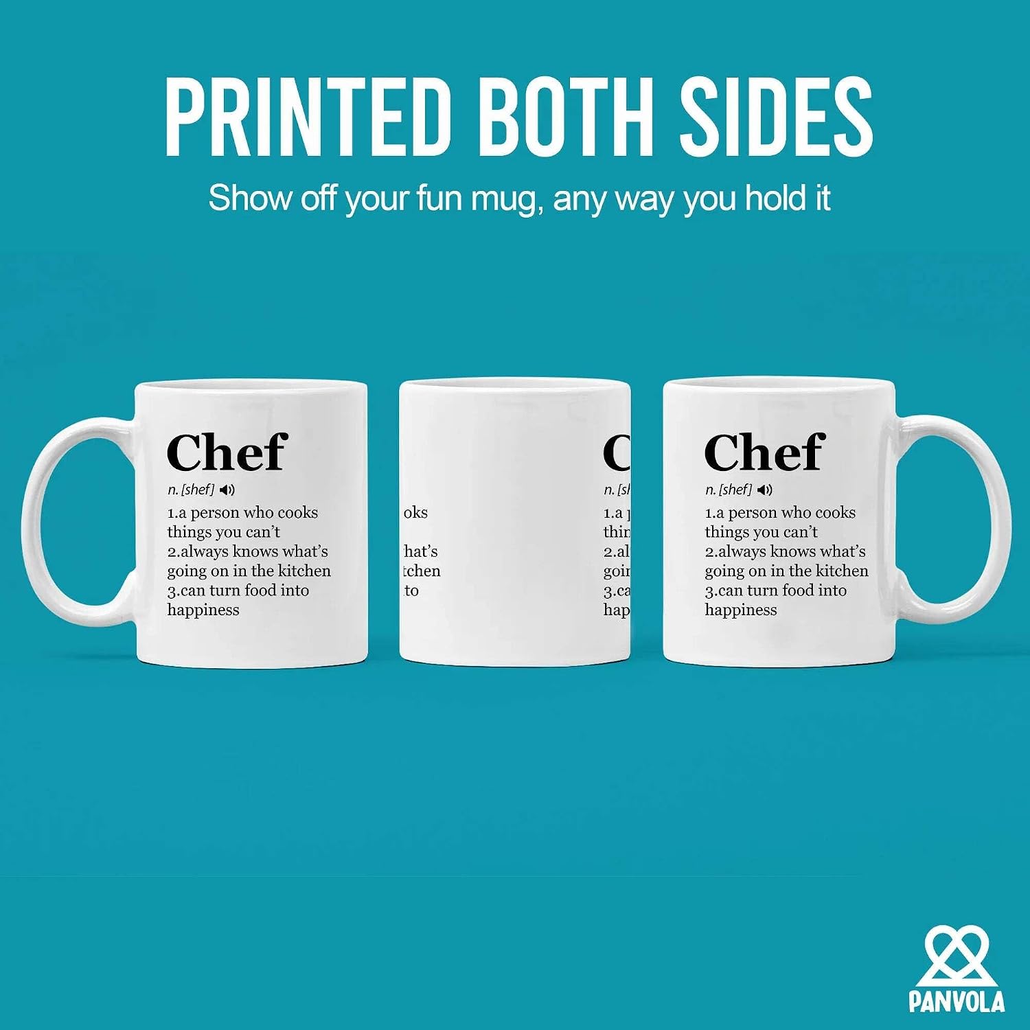 Panvola Chef Definition Mug Chef Gifts Cook Sous Chef Pasty Baker Baking Baking Gifts Culinary Student Teacher Head Chef Cooking Lovers Ceramic Mug 11 oz White image 3