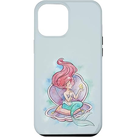 Amazon Com Iphone 12 Pro Max Disney The Little Mermaid Ariel Shell Watercolor Case Cell Phones Accessories
