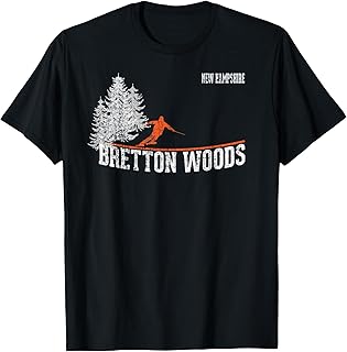 1980s Style Bretton Woods NH Vintage Skiing T-Shirt T-Shirt