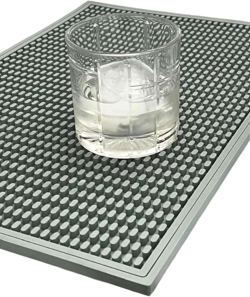 18 x 12 Bar Mats for Bartending. 0.4″ Thick Rubber Bar Mat. Non-Slip Coffee Bar Mats for Countertop & Non-Toxic Bar Mat for Home Bar. Flexible Mat for Coffee Bar Restaurants Kitchen Counter