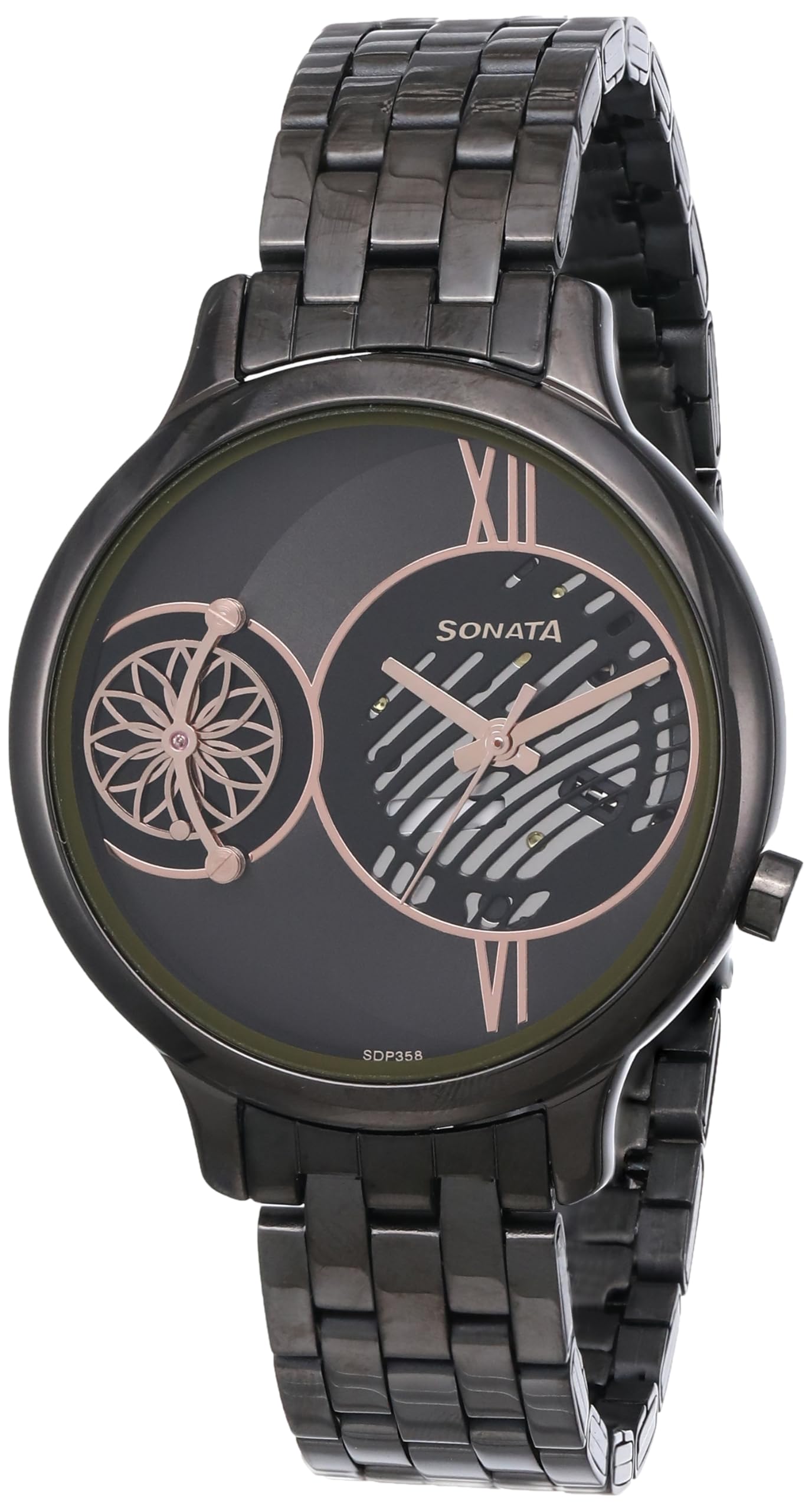 Sonata Unveil Quartz Analog Grey Dial Metal Strap Watch for Women-8190QM01 (B0CRHRLD9B) Amazon Price History, Amazon Price Tracker