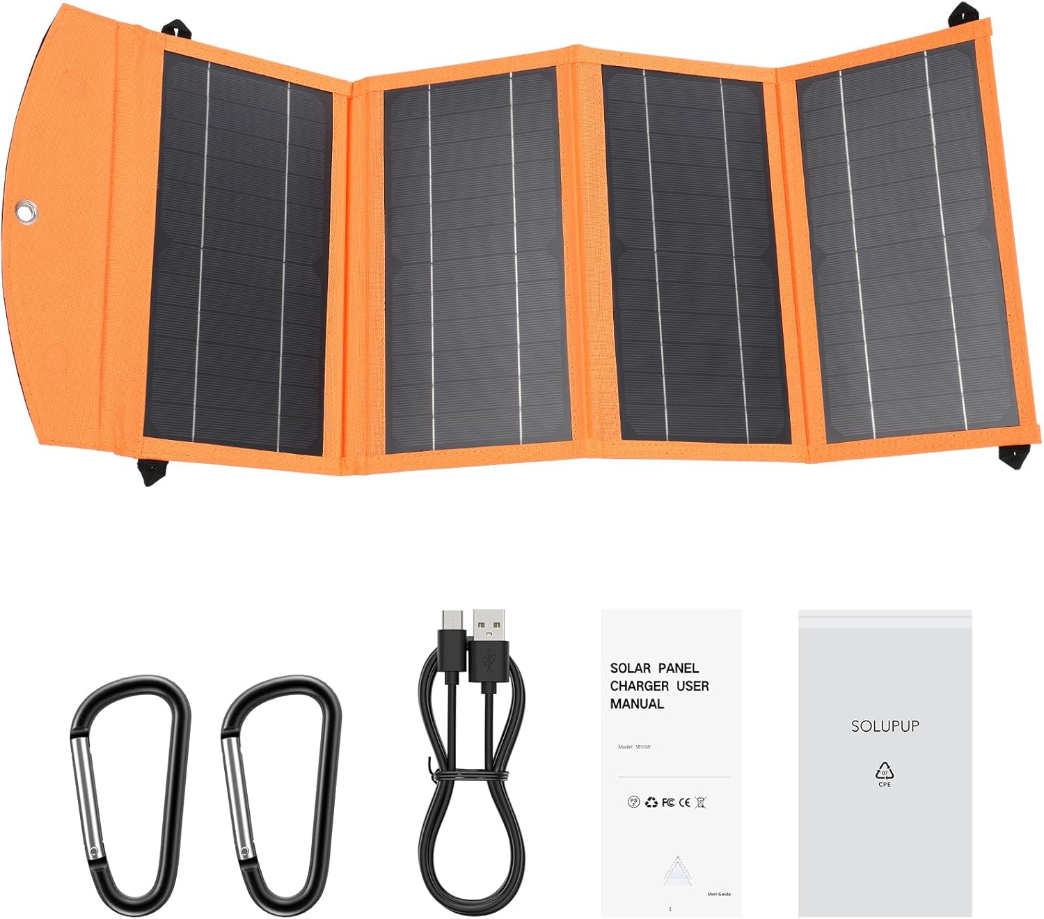 Solar Panels 30W Portable Foldable Solar Charger with 5V USB-A