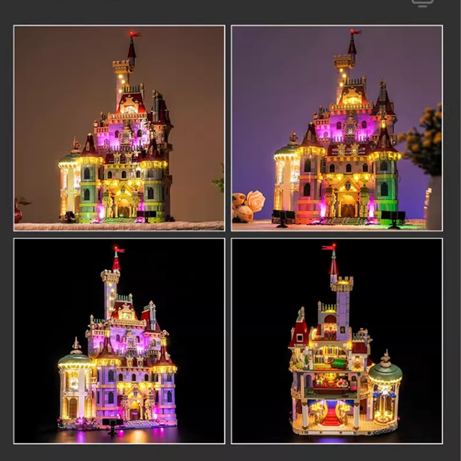 LED Lighting Kit Compatible with Lego 43263 Castle Series LED Light Set (Model Kit Not Included - Lighting Components Only) (Remote Control Version)