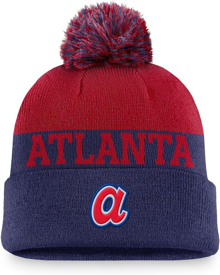Nike Men's MLB Rewind Peak Cuffed Knit Hat with Pom