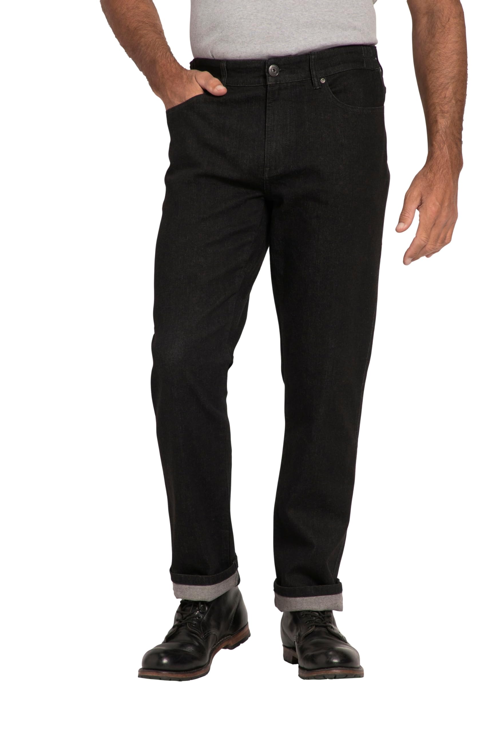 JP 1880 Herren große Größen Übergrößen Menswear L-8XL Traveller-Jeans, Regular Fit, seitlich elastischer Bund, bis Gr. 36/72 821217