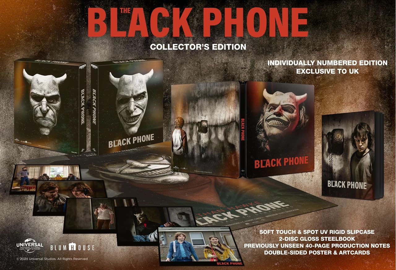 The Black Phone (Limited Collector's Edition, Steelbook) [2,500 copies] [4K UHD + Blu-ray] [Region Free]