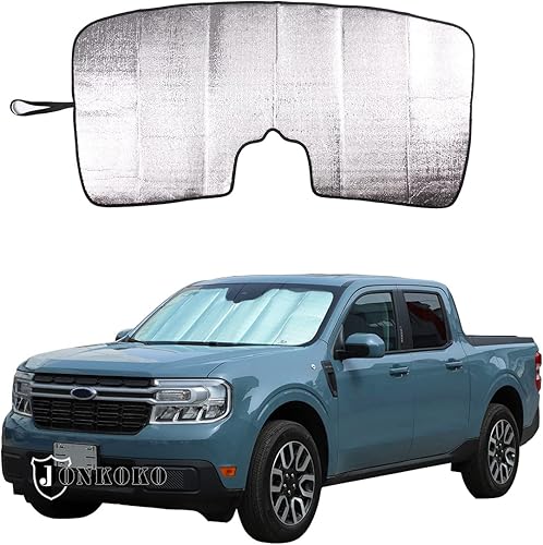 Parasol para parabrisas de automóvil para Ford Maverick 2022-2024 camión, auto, reflector de rayos UV, ventana delantera automática y parasol de