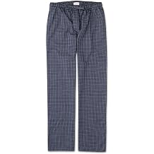 Derek Rose Mens Navy Braemar Check Brushed Cotton Sleep Lounge Pajama Bottom Pants