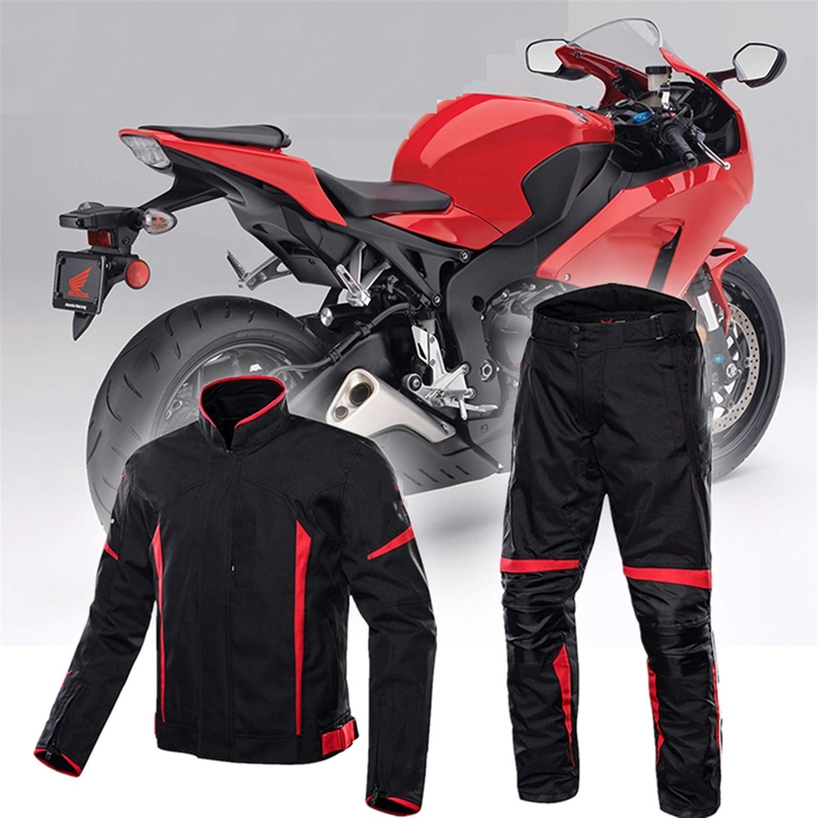 Chaqueta De Moto Anti-caída Chaqueta De Montar A Caballo para Hombre con Forro Aislante De Algodón Y Desmontable 5 Engranajes Protectores Extraíbles para Proteger Su Seguridad Al Conducir