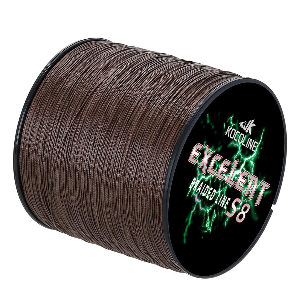KoColine Super Strong 8 Strands Braided Fishing Lines 300m 500m 12lb-100lb Abrasion-Resistant Ultra Smooth PE 8x Braid Line