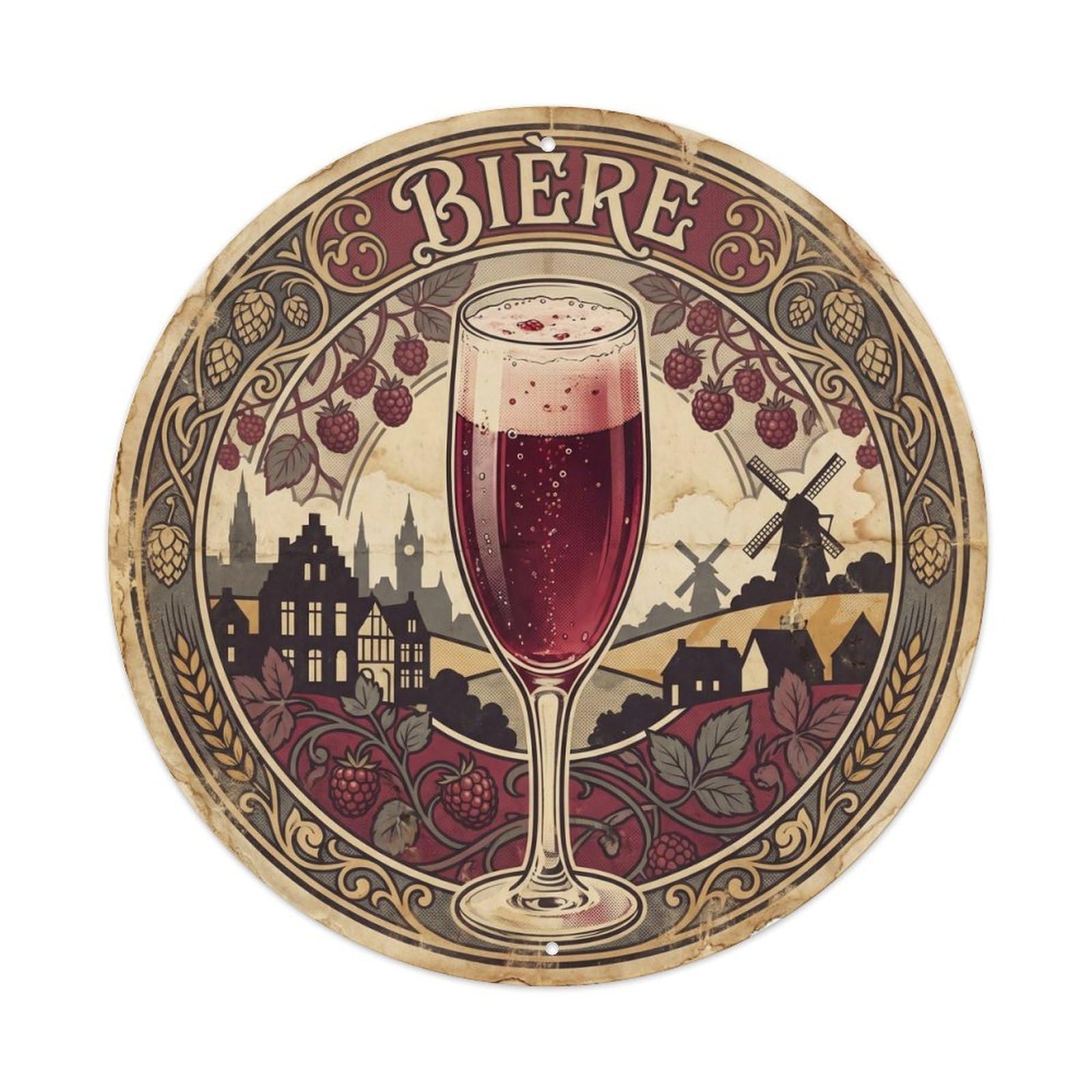 Heritage European Craft Beer Brewery Beverage Metal Tin Sign