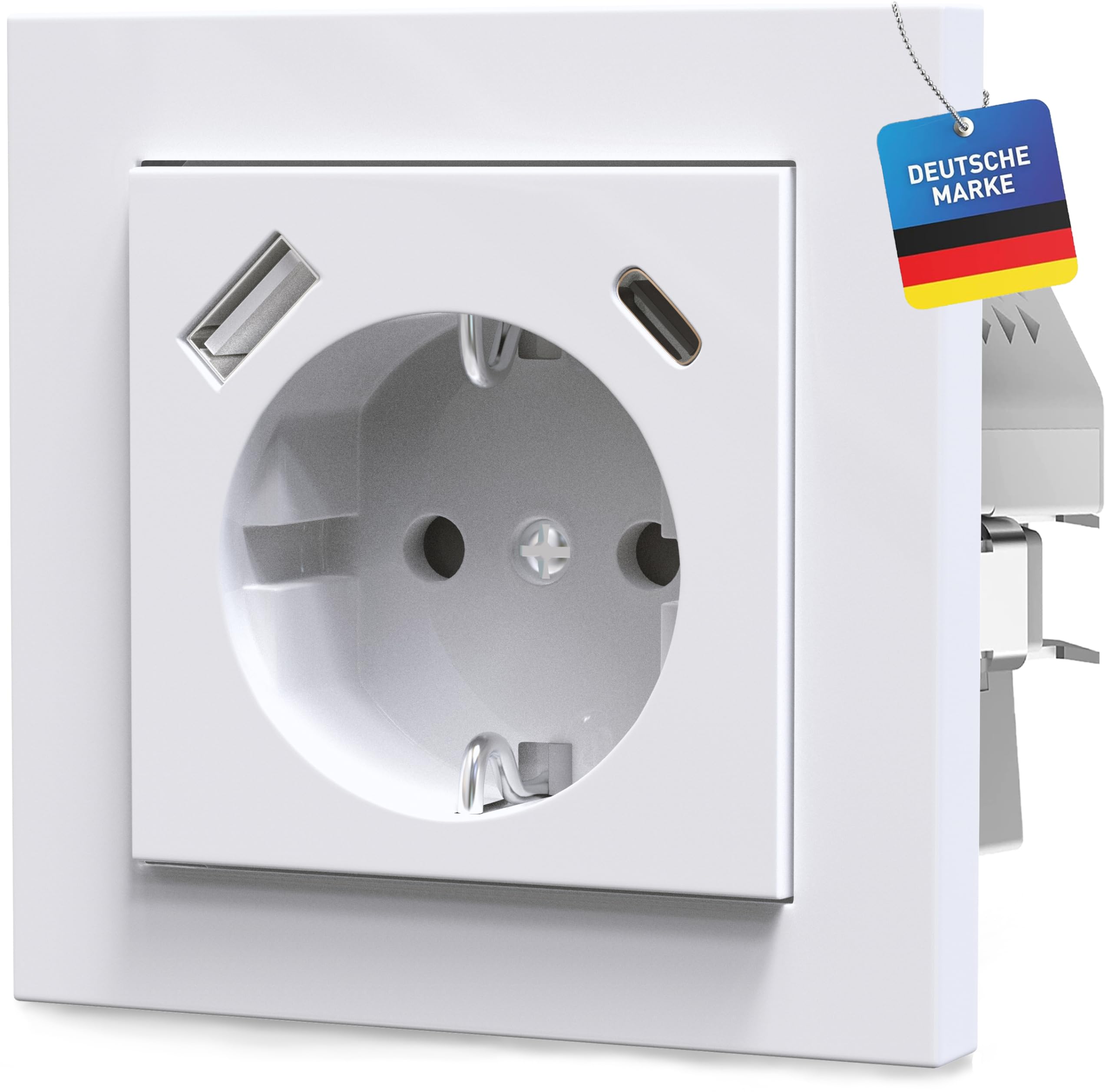 Prise Double Usb Schneider Electric Odace Blanc