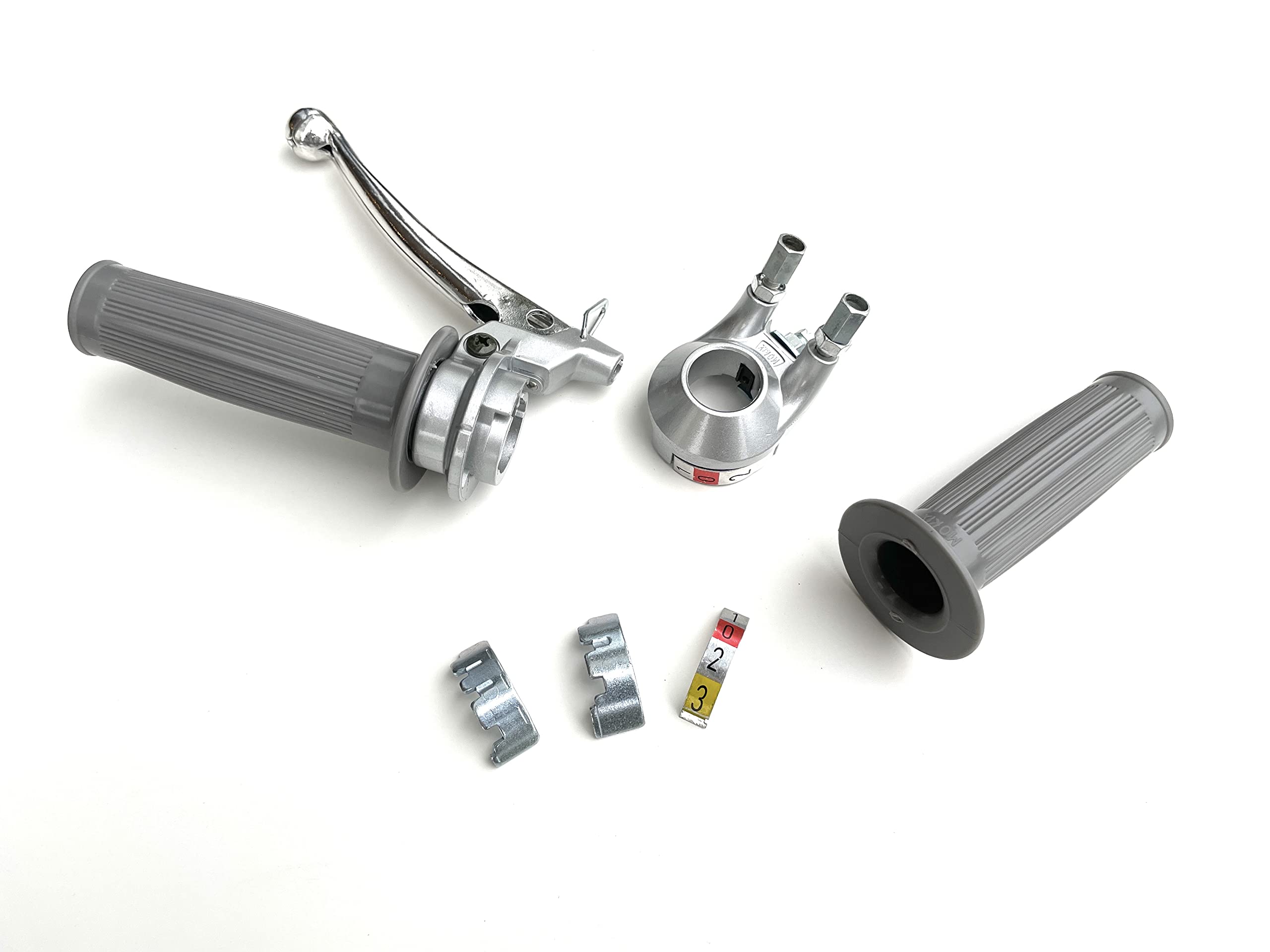 Schaltgriff Schalthebel Kupplungshebel 2/3 Gang Grau passend für Hercules Prima M 2 3 4 5 S Optima Kreidler Zündapp Puch Mofa Moped Mokick