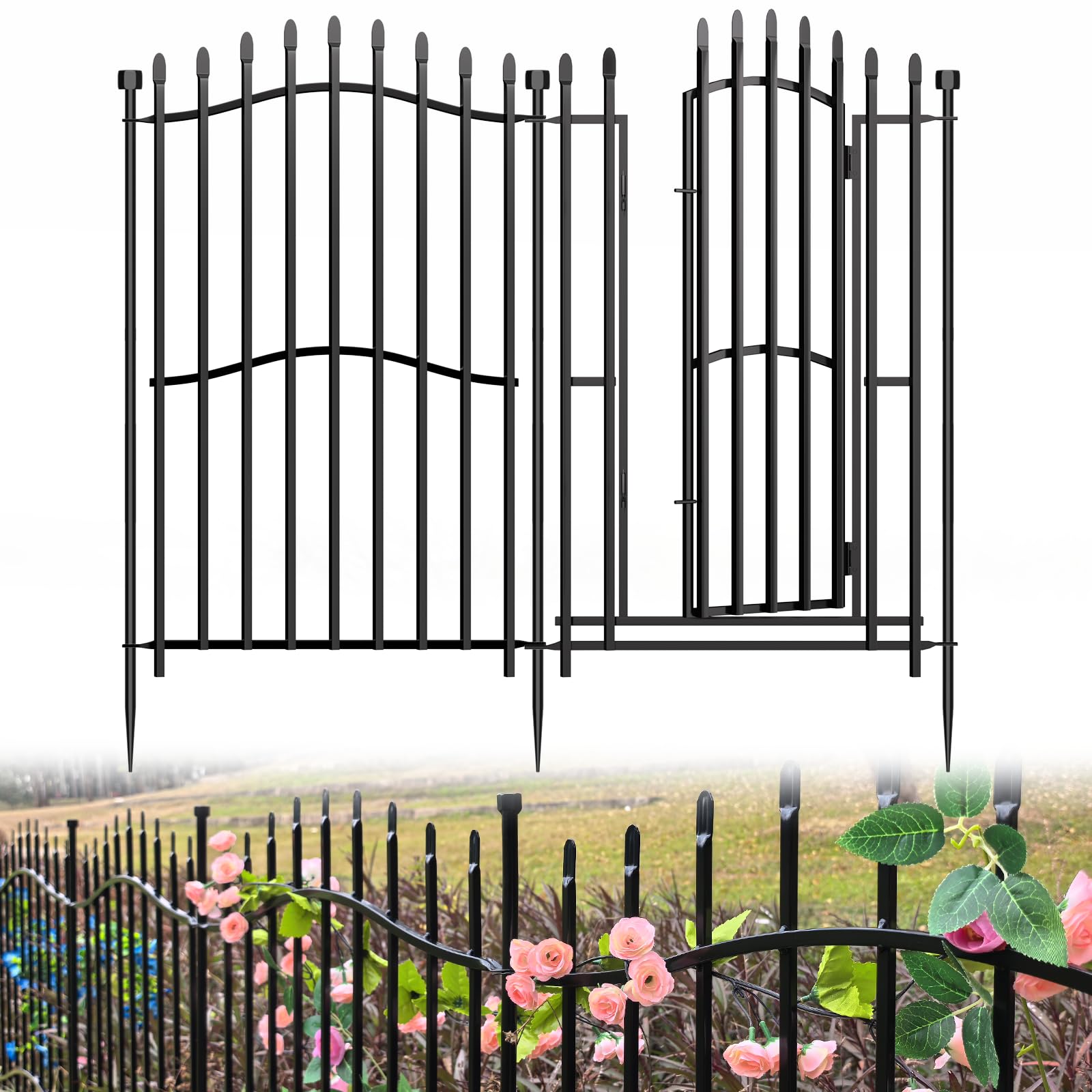 Bilibompa 40 x 22.5 ft Duty Square-Tall Animal Barrier