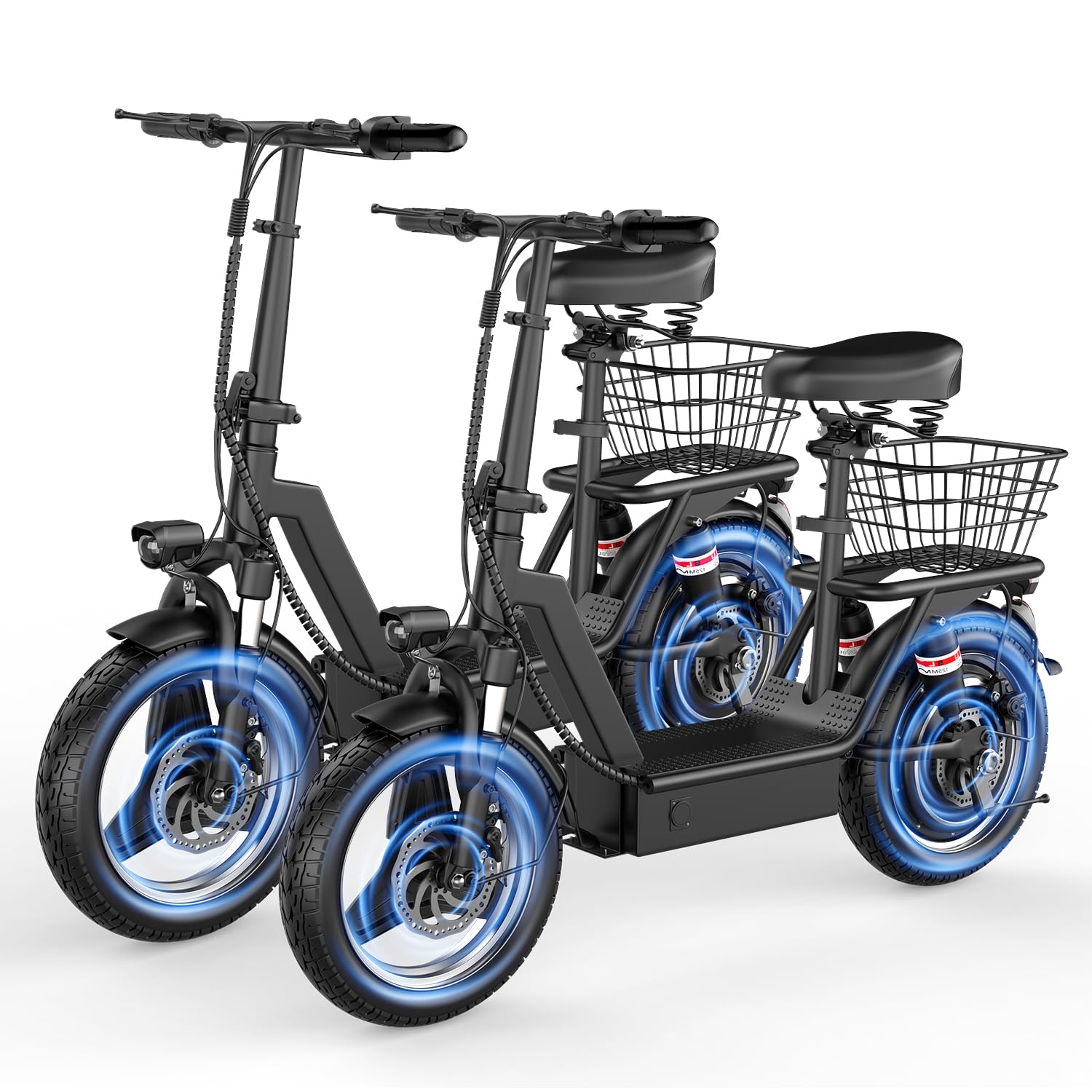 Misodo GT12 Electric Scooter with seat and basket