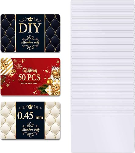 Tarjetas de visita de metal de sublimación de 0.018 in de grosor, tarjetas de visita en blanco de aluminio blanco con nombre para grabado