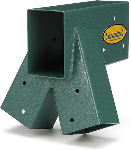 Miniatura 40 de Eastern Jungle Gym Fácil 1-2-3 Soportes A-Frame 2 para juego de swing con todos los hardware de montaje, verde