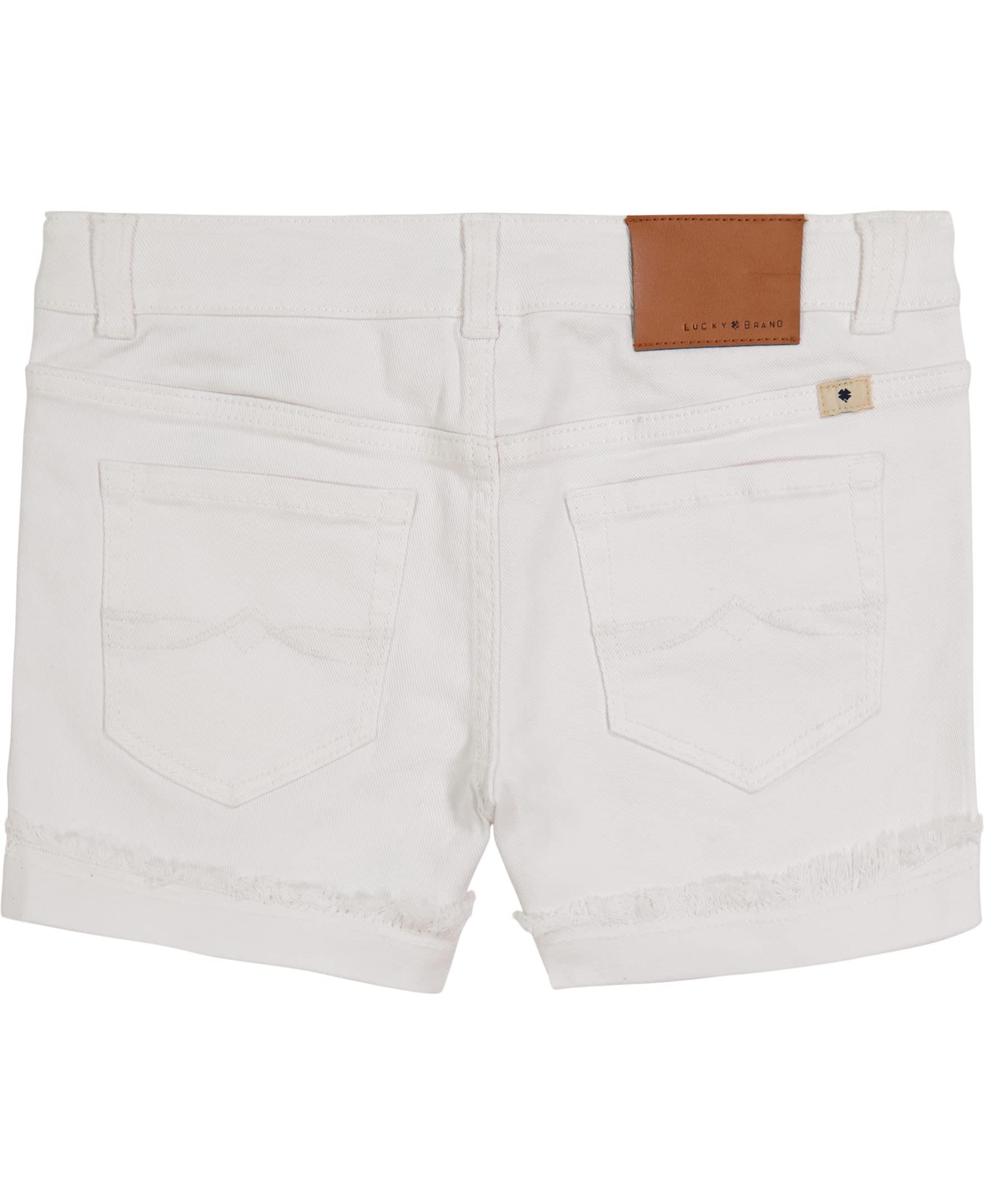 Lucky Brand - Cuffed Jean Shorts, Stretch Denim with 5 Pockets, Mid To High Rise Waist, Pantalocini Denim Bambine e Ragazze