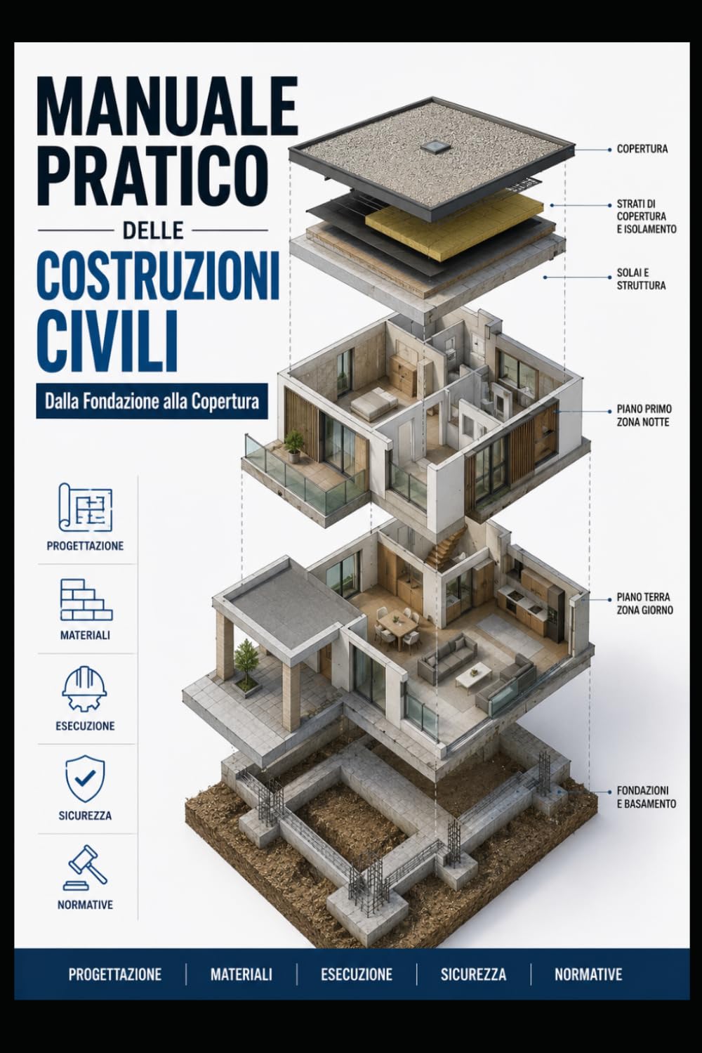 MANUALE PRATICO DELLE COSTRUZIONI CIVILI: Dalla Fondazione alla Copertura