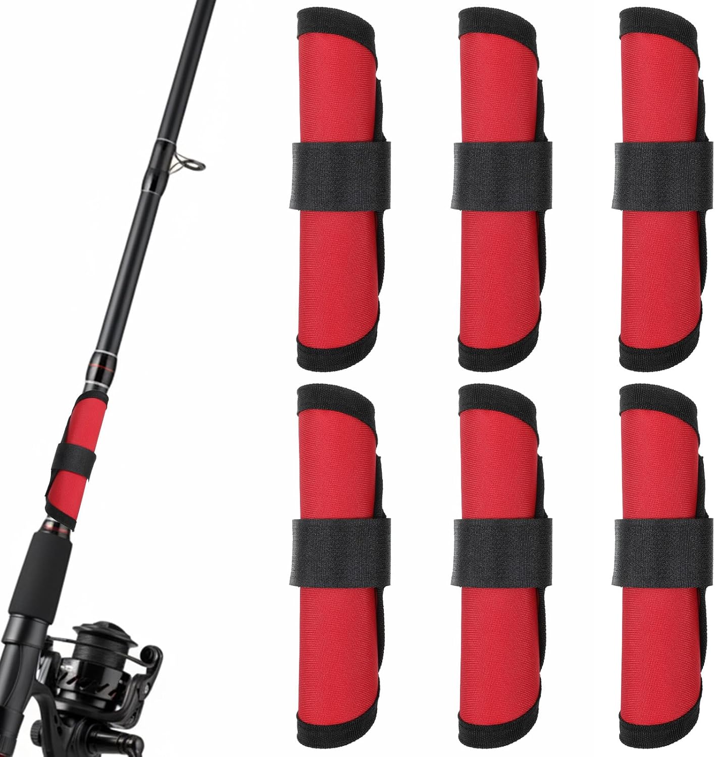 Aphumedc 6 Pcs Lure Wrap, Fishing Hook Covers Bait Storage Lure ...