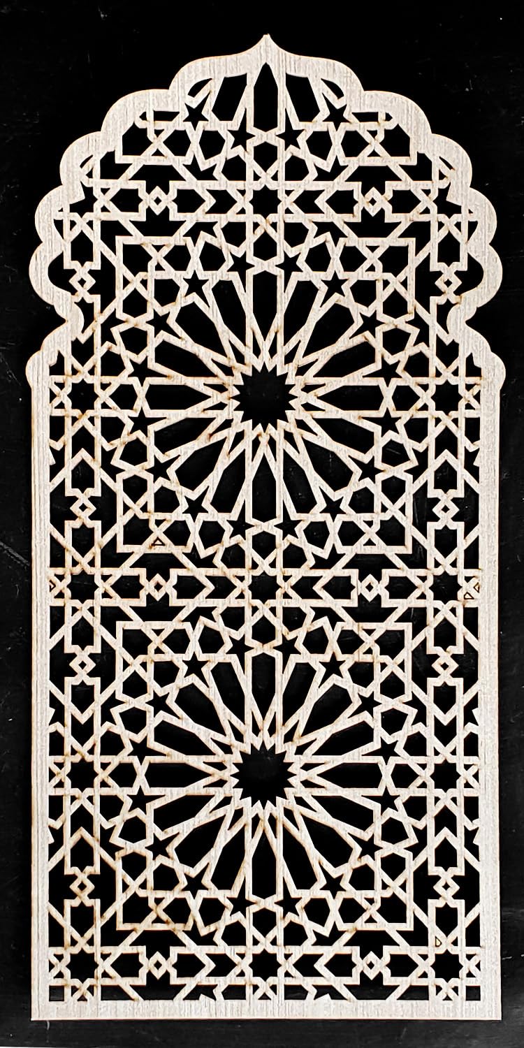 Dekorpaneele Tor mit Ornament 'Marokko' - Innendekoration orientalischer Stil (50x25 cm)