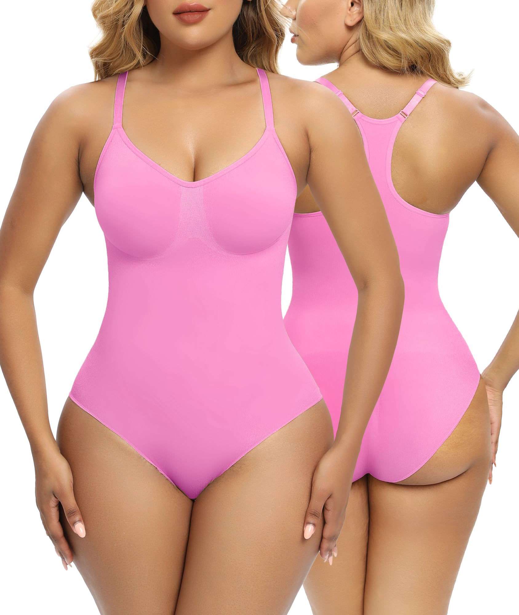 Bodysuit for Women Tummy Control Shapewear Racerback Seamless Body Shaper Tank Top