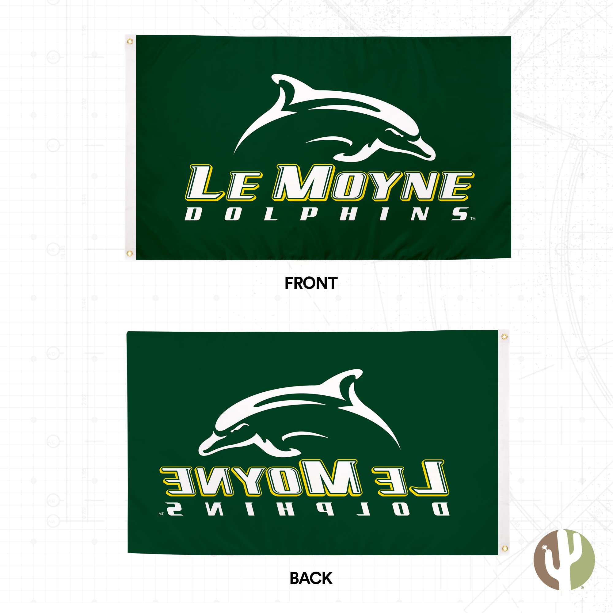 Le Moyne College Gartenflagge Mit Delfin-Design – Doppelseitig Aus 100% Polyester | Für Fans & Alumni