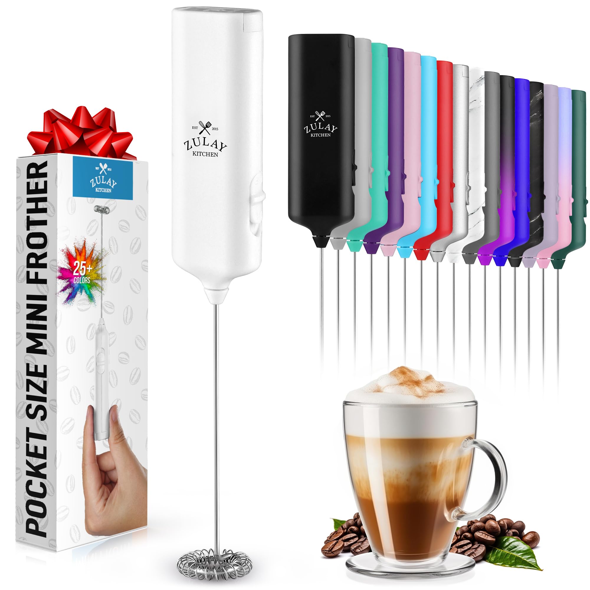 ZK Milk Frother Mini Froth - White : Amazon.ca: Home