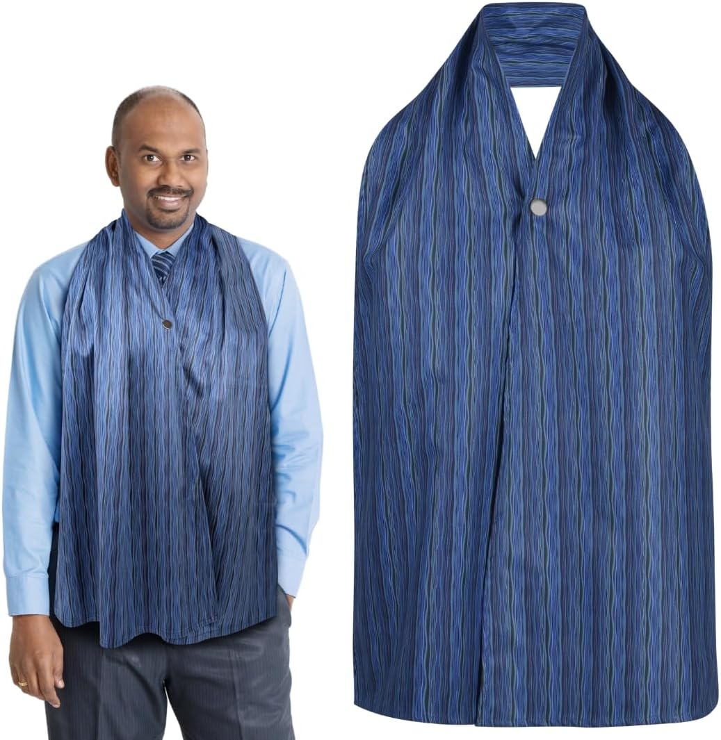 Adult Bib Scarf - Dignified Alternative to Bibs | Washable and Reusable Clothing Protectors for Eating